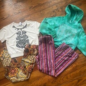 Nordstrom‎ Truce Lot Four Bundle Girl 16 Sweatsh and Pants Back to School Bundle